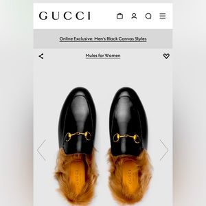 Used WOMEN'S PRINCETOWN Gucci Loafers purchased in Portugal in 2022